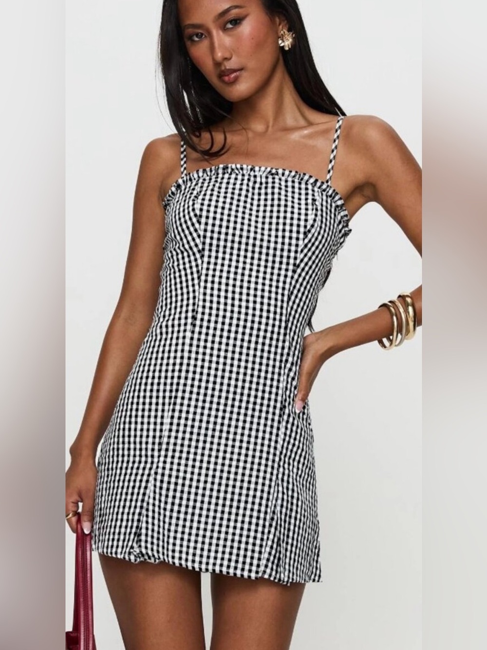 NWT Princess Polly Gingham Mini Dress